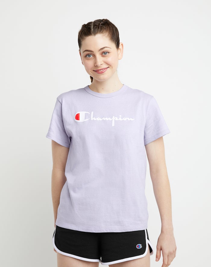 Champion Heritage T-Shirt Dames - LichtPaars - Belgie 9670IRUSA